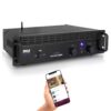 Pyle Professional Audio Bluetooth Power Amplifier - 2-Channel Rack Mount Bridgeable, LED Indicators, Shockproof Binding Posts, Cooling Fans 1000 Watt - Pyle PTA1000 1000W Basic 4 71hEFuv9cL
