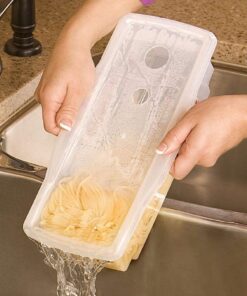 Microwave Pasta Cooker- Original Fasta Pasta w Spiral Cookbook- Microwave Spaghetti Cooker Quickly Cooks Up to 4 Servings- No Mess, Sticking or Waiting For Boil- Perfect Al Dente Pasta 10 71hENlBgiL