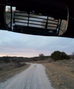 Rear View Mirror UTV Accessories - Mirrors Best for Wide Angle Center or Side-by-Side Off Road Clear-View - High Impact ABS Housing & Universal Roll Cage Bar Mounts with Shatter-Proof Tempered Glass Center Rear View 46 71hEqd5v2ML