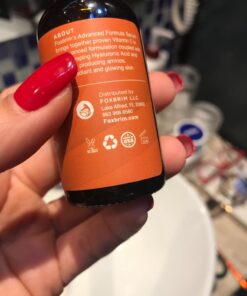 Vitamin C Face Serum - Anti Aging & Brightening Facial Serum - With Hyaluronic Acid Gotu Kola & Jojoba Oil - Natural & Organic - Foxbrim Naturals 1oz Vitamin C Serum 17 71hEt86ACuL