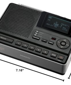 Sangean CL-100 NOAA, S.A.M.E and Public Alert Certified Weather Alert Table-Top Radio with AM / FM-RBDS, and EEPROM Back Up for Preset Stations 32 71hF8Lx9D9L
