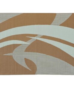 Stylish Camping 159127 9-feet by 12-feet Reversible Mat, Plastic Straw Rug, Large Floor Mat for Outdoors, RV, Patio, Backyard, Picnic, Beach, Camping (Brown/Beige) 9x12 Brown/Beige 10 71hFFNS5RlL