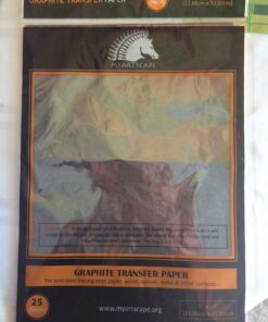 MyArtscape Graphite Transfer Paper - 9" x 13" - 25 Sheets - Waxed Carbon Paper for Tracing (Black) 43 71hFYjNkXL