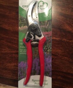 Carbon Steel Bypass Garden Shears - Ultra Sharp Blades with Safety Lock & Comfort Grip - Hand Trimmer with Sap Groove Easily Cuts Through Branches & Stems for Indoor & Outdoor Use 62 71hFcGYRzBL
