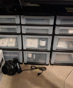 IRIS USA, Inc 116827 Mini Chests,4-Drawer,12-1/16-Inch x14-1/4-Inch x26-7/16-Inch ,Clear/Black 30 71hGQAOZ4KL