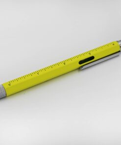 6 in 1 Multitool Pen with Gift Box - Includes 1 Ballpoint Pen, Universal Stylus Pen, Ruler,Flat and Phillips Screwdriver Bit, Level Gauge - The Perfect Multi-Function Gadg (Model B, 1PCS LIGHT YELLOW) Model B 20 71hGQOF4C2L