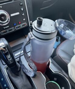 Embrava Best Sports Water Bottle - 32oz Large - Fast Flow, Flip Top Leak Proof Lid w/One Click Open - Non-Toxic BPA Free & Eco-Friendly Plastic - For Men & Women Gray 56 71hH0KQtlKL 1