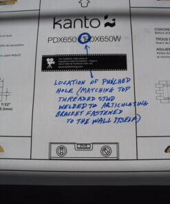 Kanto PDX650W Full Motion Articulating TV Wall Mount for 37-inch to 75-inch TVs | Low Profile with 22" Extension | Integrated Cable Management | Swivel and Tilt Capable | White 41 71hHvhF6DwL