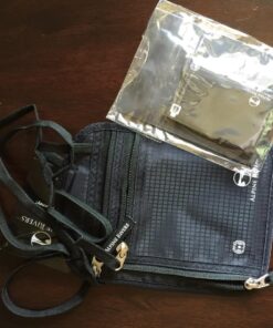 Neck Wallet Travel Pouch & Passport Holder - RFID Blocking plus 5 RFID Sleeves Deluxe Black Premium 26 71hI6I7w7RL 1