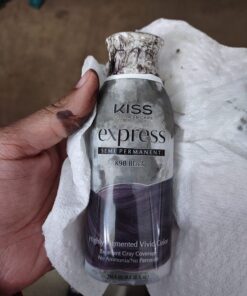 Kiss Express Semi-Permanent Hair Color 100mL (3.5 US fl.oz) (1 Count, Black) 3.50 Fl Oz (Pack of 1) 32 71hIDKXb4L