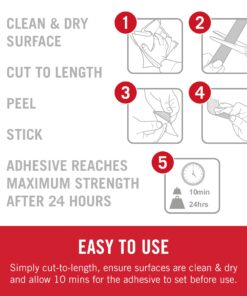 VELCRO Brand Sticky Back Strips with Adhesive | 4 Count | Black 3 1/2 x 3/4 In | Hook and Loop Fasteners for Home Organization, Classroom or Office 4pk 30 71hJ9XbNdYL