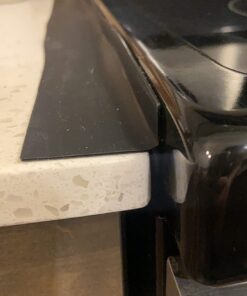 CozyKit Silicone Kitchen Stove Counter Gap Cover Long & Wide Gap Filler (2 Pack) Seals Spills Between Counters, Stovetops, Washing Machines, Oven, Washer, Dryer - Heat-Resistant and Easy Clean (Black) Black 39 71hJ9w3h6L