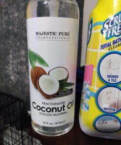 Majestic Pure Fractionated Coconut Oil - Relaxing Massage Oil, Liquid Carrier Oil for Diluting Essential Oils - Skin, Lip, Body & Hair Oil Moisturizer & Softener - 16 fl oz 40 71hJHKrjKEL 2