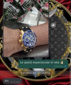 Invicta Men's 6983 Pro Diver Collection Chronograph Blue Dial Black Polyurethane Watch 42 71hJipMZBdL