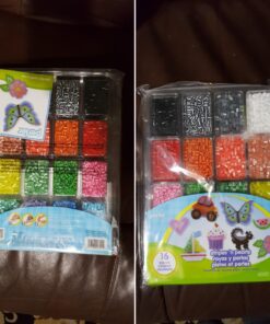 Perler Beads Stripes And Pearls Assorted Fuse Beads Tray For Kids Crafts, 4000 pcs 33 71hJwx4 GZL