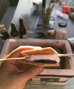 Fire Sense 60450 Yakatori Internal Grates Charcoal Chrome Cooking Grill Japanese Table BBQ Handmade Using Clay Adjustable Ventilation For Outdoor Barbecues Camping Traveling - Large - Tan 35 71hK0S85YL