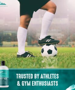 PURELY NORTHWEST-Natural Tea Tree & Peppermint Body Wash for Men & Women-Refreshing Daily Soap for Body Odor & Hygiene, Acne-Effectively Soothes Jock Itch, Chafing & Athletes Foot-Discolored Nails-9oz 9 Fl Oz (Pack of 1) 36 71hK2neET7L