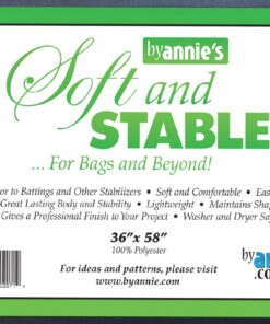 ByAnnie's Soft and Stable Fabric, 36 by 58-Inch, Black