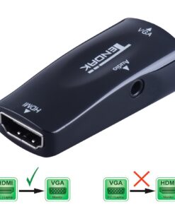 Alternative view of Tendak HDMI to VGA Converter Gold-Plated Active HD 1080P Female to Female Adapte with 3.5mm Audio for Projector HDTV Monitor Laptop PC Xbox STB Blu-ray DVD