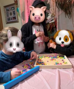 Melissa & Doug Created by Me! Bead Bouquet Deluxe Wooden Bead Set With 220+ Beads for Jewelry-Making, for 4+ years, Multicolor, 9½ 22 71hMJ2WuoxL