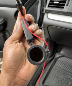 Bingfu Universal Car Stereo FM Radio Antenna Signal Booster Amplifier Amp,12V Power Supply DIN Plug Connector Adapter for Vehicle Truck SUV Car Audio Radio Stereo Media Head Unit Receiver 32 71hMQuy6B5L