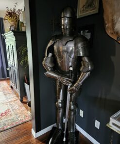 Medieval Gothic Wearable Suit of Armor Full Body Wearable Armor Costume Silver 20 71hMWTAG4rL