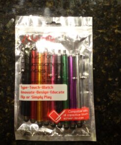 Sty-HD 9 pcs Rainbow of Colors Capacitive Stylus/Styli Touch Screen Cellphone Tablet Pen for iPhone 4 4s 3 3Gs iPod Touch iPad 2 Motorola Xoom, Samsung Galaxy, BlackBerry Playbook AMM0101US, Barnes and Noble Nook Color, Droid Bionic Fashionista 46 71hN1ujsYmL