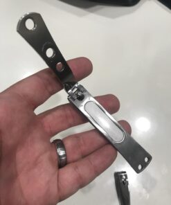 KOHM Nail Clippers for Thick Nails - Heavy-Duty, Stainless Steel, Tough, Professional Toenail Clippers w/Built-in File - Nail Cutters for Seniors and Adults Pack of 1 37 71hNPkNeRtL