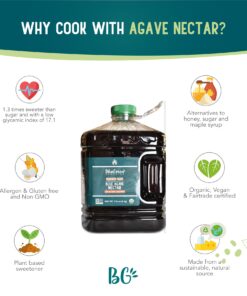 Blue Green Agave Organic Nectar, Raw Blue, 176 Ounce 18 71hPO5I3TLL