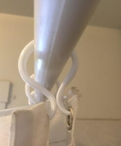 Kenney White Double Shower Curtain Hooks, White, (set of 12 pieces) 15 71hPZIrHYDL