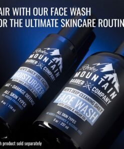 Rocky Mountain Barber Company Men's Face Moisturizer - With Shea Butter, Jojoba Oil, Argan Oil & Vegetable-Derived Glycerin - Fragrance-Free Formula For All Skin Types 12 71hPqvQTRTL