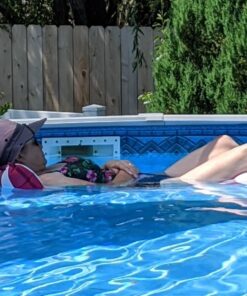 Aqua Original 4-in-1 Monterey Hammock Pool Float & Water Hammock – Multi-Purpose, Inflatable Pool Floats for Adults – Patented Thick, Non-Stick PVC Material Burgundy – Hammock 32 71hSGi5ltlL