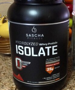 SASCHA FITNESS Hydrolyzed Whey Protein Isolate,100% Grass-Fed (2.3 Pounds, Peanut Butter) 39 71hSioUQ3SL