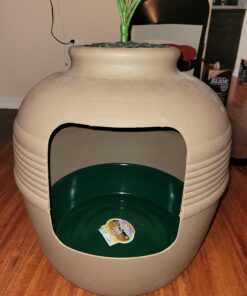 Little Giant® Plastic Utility Pan | Feed Pan | Durable & Versatile Livestock Feeding Bucket | Made in USA | 3 Gallon | Green 26 71hTHOVY2 L