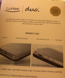 LuMee Duo Phone Case, Black Matte | Front & Back LED Lighting, Variable Dimmer | Shock Absorption, Bumper Case, Selfie Phone Case | iPhone 8 / iPhone 7 / iPhone 6s / iPhone 6 (LD-IP7-BLK) 13 71hTTobF21L