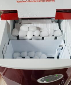 Newair Countertop Ice Maker Machine 28 lbs. of Ice in 24 Hours, Portable Design in Red with 3 Bullet Ice Cube Sizes, Convenient Rapid Ice Production, Insulated Storage 40 71hTfUH61GL
