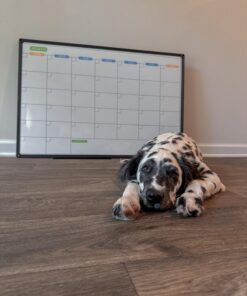 JILoffice Dry Erase Calendar Whiteboard - Magnetic White Board Calendar Monthly 36 X 24 Inch, Black Aluminum Frame Wall Mounted Board for Office Home and School Calendar 36 x 24 Inch 26 71hUm2Y6GJL