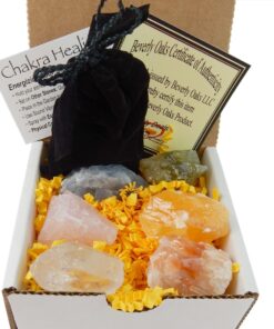 Alternative view of Chakra Mineral Starter Set/Crystal Healing Kit ~ 6 Colorful Mineral Stones Plus 7 Chakra Tumbled Gemstones, Spiritual Metaphysical, Reiki, Chakra, Healing, Bohemian, Natural