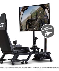 Next Level Racing F-GT Racing Simulator Cockpit. Formula and GT racing simulator cockpit compatible with Thrustmaster, Fanatec, Moza Racing on PC, Xbox and PS 36 71hWpuXV1ML