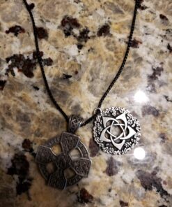Pentacle of the Goddess Wiccan Jewelry Pagan Pentagram Necklace by Pepi 24 71hX33GaFsL