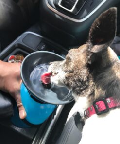 Highwave AutoDogMug Dog Water Bottle BPA-Free Portable Dog Water Bottle | Leak-Proof Portable Dog Water Bottle for Hiking and Traveling | Dish-Washer Safe, 20 oz Blue 34 71hXM0yj7eL