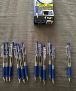 PILOT EasyTouch Refillable & Retractable Ballpoint Pens, Fine Point, Blue Ink, 12-Pack (32211) 20 71hYQ4o4BXL