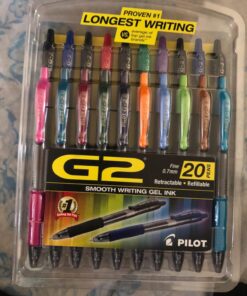 Pilot, G2 Premium Gel Roller Pens, Fine Point 0.7 mm, Assorted Colors, Pack of 20 Assorted Classic 42 71hYW8N3wuL