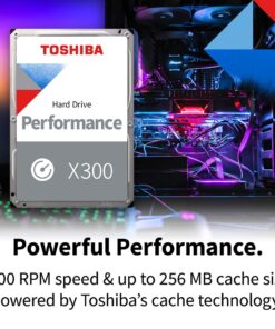 Toshiba X300 8TB Performance & Gaming 3.5-Inch Internal Hard Drive – CMR SATA 6 GB/s 7200 RPM 128 MB Cache - HDWF180XZSTA 8 TB 10 71hYYu9KWkL