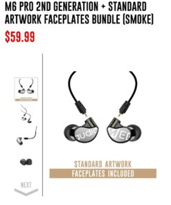 MEE audio M6 PRO In Ear Monitor Headphones for Musicians, 2nd Gen Model With Upgraded Sound, Memory Wire Earhooks & Replaceable Cables, Noise Isolating Professional Earbuds, 2 Cords Included (Black) In-Ear Monitors Black 36 71hZEn0IevL 3