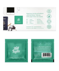 Stall Mates Wipes - Flushable Wipes | Individually Wrapped | Travel Friendly | Unscented with Vitamin-E & Aloe | (30 on-the-go singles) 30 Count (Pack of 1) 22 71hZey8NU6L