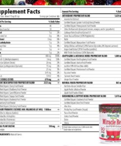 Alternative view of MacroLife Naturals Miracle Reds Superfood Supplement Powder Antioxidants Polyphenols Enzymes Probiotics - Raw Non-GMO Organic Vegan Gluten & Dairy Free - 30oz (90 Servings) 90 Servings (Pack of 1)