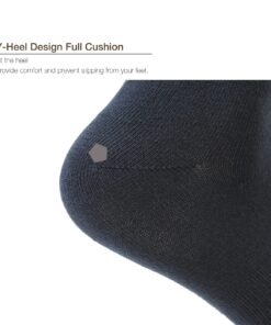 LIQQY Unisex Women's Comfort Low Cut Ankle Quarter Socks with Arch Support 6 Pack Large Navy Blue 11 71hcQFpemOL