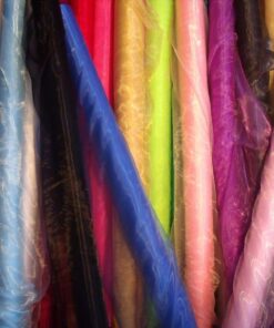 VDS Blush Pink Organza Fabric, 45 Yards Continuous, 45” Wide, Wedding Party Decoration Iridescent Crystal Sheer Shiny Organza Tulle Bridal Dress DIY Crafts Costume Sewing Backdrop Arch Cloth 45 Yard 14 71hdMReF 6L