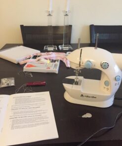 MICHLEY LSS-202Combo Lil' Sew & Sew LSS-202 Combo Mini Sewing Machine, Electrical, 2-Speed, White LSS 202 Kit 33 71hdky7FrfL 2